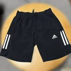adidas 黒 ハーフパンツ 3本ライン