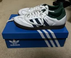 adidas Samba ホワイト/グリーン スニーカー