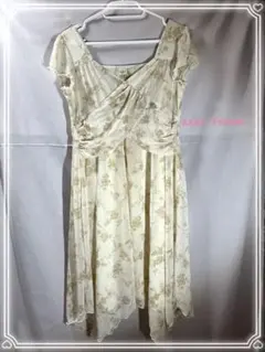 axes femme アクシーズ 花柄ノースリーブワンピース