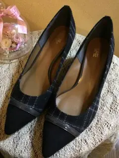 パンプス KiBERA ジャガード上品エレガントパンプス