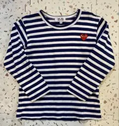 PLAY ストライプ 長袖カットソー オス PLAY COMME des GARÇONS ストライプ長袖カットソー M - メルカリ