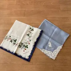 値下げ　WEDGWOOD ハンカチ　２枚セット　ウェッジウッド