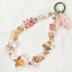 ビーズストラップ/キーホルダー　バッグチャーム ハンドメイドNO.620