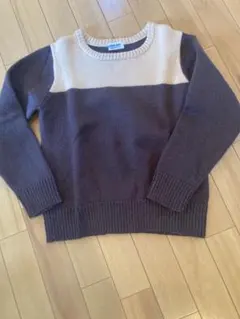 BEAMS BOY バイカラー ニット セーター