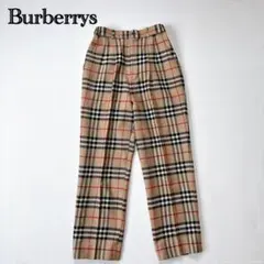 BURBERRYS バーバリーズ ノバチェック ベージュ　パンツ ウール Sのサムネイル