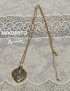 美品 ミキモト ルーペ ネックレス コンビカラー ベビーパール 本真珠 