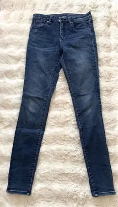 スキニーデニム ダークブルー