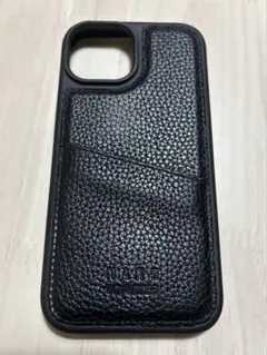 nano universe iPhone15 レザーケース ブラックのサムネイル