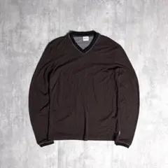 【ARMANI COLLEZIONI】ロンT レーヨン　トルコ製　無地　y2kのサムネイル