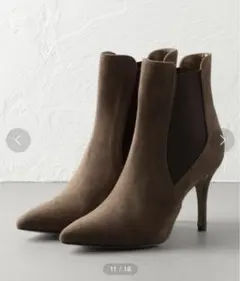 オデットエオディール　ポインテッドサイドゴアショートブーツ　22cm