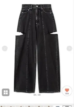 フレイアイディー　カットアウトバレルデニムパンツのサムネイル
