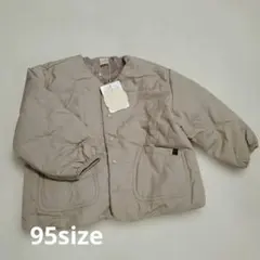 tete a teteノーカラージャケット 95サイズ ベージュ