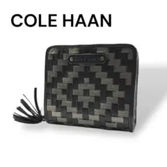 COLE HAAN コールハーン　2つ折り財布　レザー　ブラック　I848