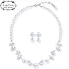 【値下げ中】LoveTiara ネックレスとイヤリングセット