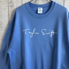 古着　長袖　スウェット 裏起毛　プリント　アメカジ ゆるだぼ