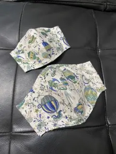 ハンドメイド　リバティ　インナーマスク①　女性＆キッズ用　2枚組　新品
