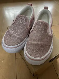 Vans スリッポン 16cm V98CS GLT SLIP ON PINK