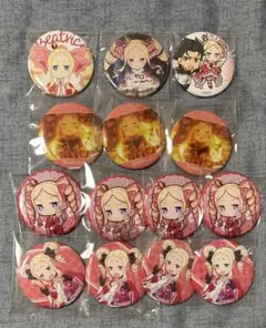 リゼロ Re:ゼロから始める異世界生活 カラオケの鉄人 缶バッジ