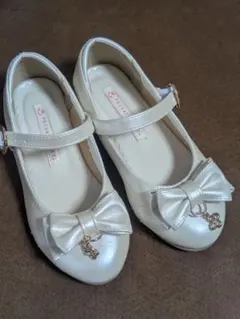 キッズ　シューズ　パンプス　リボン　ドレス　フォーマル　18
