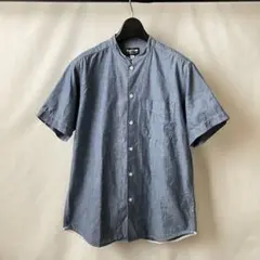 Rough&Tumble バンドカラー 半袖シャツ Sのサムネイル