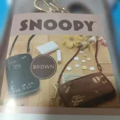 新品/スヌーピー/スマホショルダーバッグ/ブラウン/SNOOPYのサムネイル