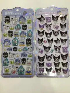 サンリオ ちゅるきらボンボンドロップシール 2種セット