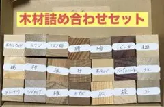 木材ブロック 25mm角 21種セット 木工 端材 木材図鑑 ハンドクラフト