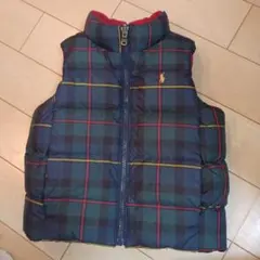 子ども服　ダウンベストリバーシブル【100センチ】ラルフローレン　値下げ中！