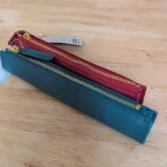 【タグ付き】東急ハンズ　オリジナルペンケースS　レッド　グリーン　セットのサムネイル
