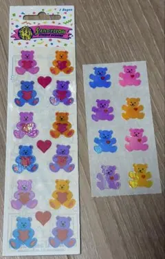 Sandylion サンディライオン ステッカー くま シール 2枚セット - メルカリ