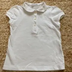 MIKI HOUSE ホワイト 半袖ポロシャツ 110cm