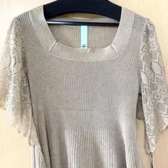 ◆ 【お得！新品】＋² プラスプラス トップス ニット 半袖