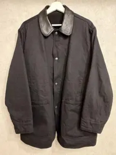 24aw Comoli Leather Denim Work Jacket 1