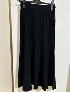 黒 ニットロングスカート