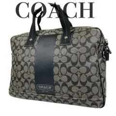 ✨良品 COACH コーチ ビジネスバッグ シグネチャー PVC ブリーフケースのサムネイル