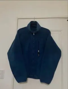 90s 00s Patagonia ブルー 青 シンチラ レトロカーディガン