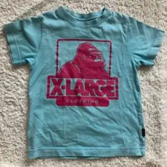X-LARGE ゴリラプリント Tシャツ 水色　5T