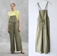 ドゥロワー Drawer 21SS　コットンドロストサロペット　ワイドパンツ