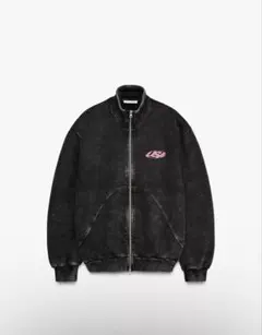 テキスト入りユーズド加工スウェットシャツ