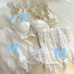 セモア　ブライダルインナー　　ブラジャー・コルセット・ショーツセット Mサイズ