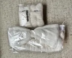 【新品】洗顔用ヘアバンド＆リストバンド セット ホワイト ふわふわ