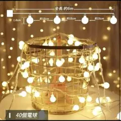 フェアリーライト 6m 40球 USB式 おしゃれ インテリア