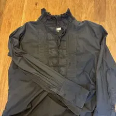 ISABEL MARANT ETOILE フリル付き黒長袖シャツ　サイズ36のサムネイル