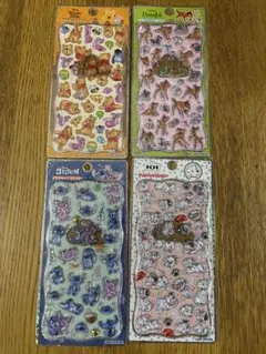 【正規品】 ディズニー新作　プチドロップステッカー　4種類セット
