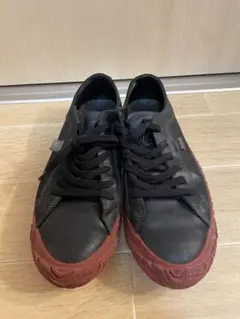 【美品】スピングルムーブ　限定　レザースニーカー　ローカット　Black/Red