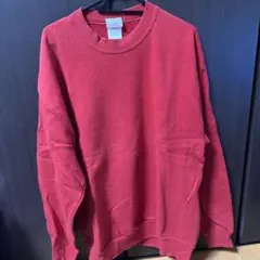 Jerzees レッド クルーネック トレーナー