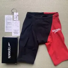 美品】SPEEDO ショートブーン レッド ライフセーバー 競泳水着 競パン