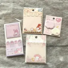 【新品】サンリオ　マイメロディー　付箋　4点セット
