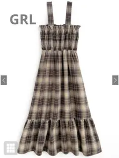 GRL 前後2wayチェック柄キャミソールワンピース [pp189]