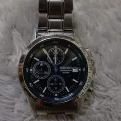 SEIKO セイコー クロノグラフ 7T92-0CC0 黒文字盤　電池切れのサムネイル